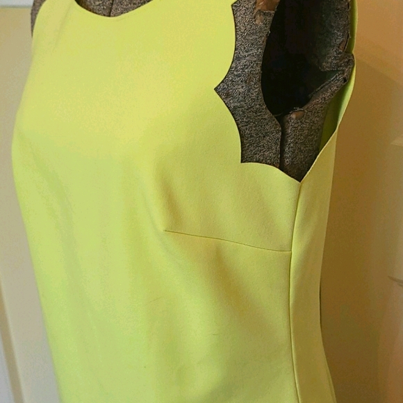 Lime green J Crew shift dress - Picture 2 of 3